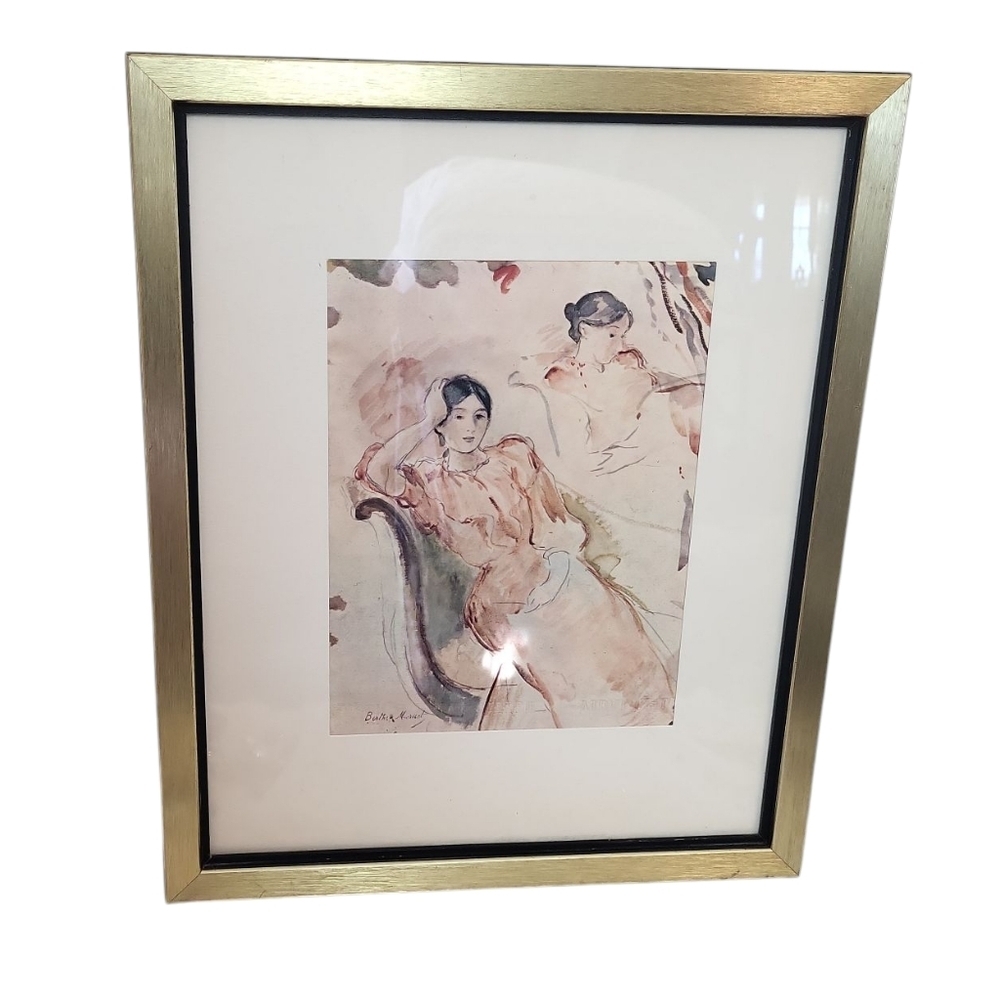 Berthe Morisot, Young Woman Dreaming, Lithograph